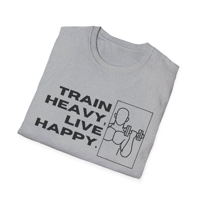 Train Heavy Live Happy Gym T-shirt
