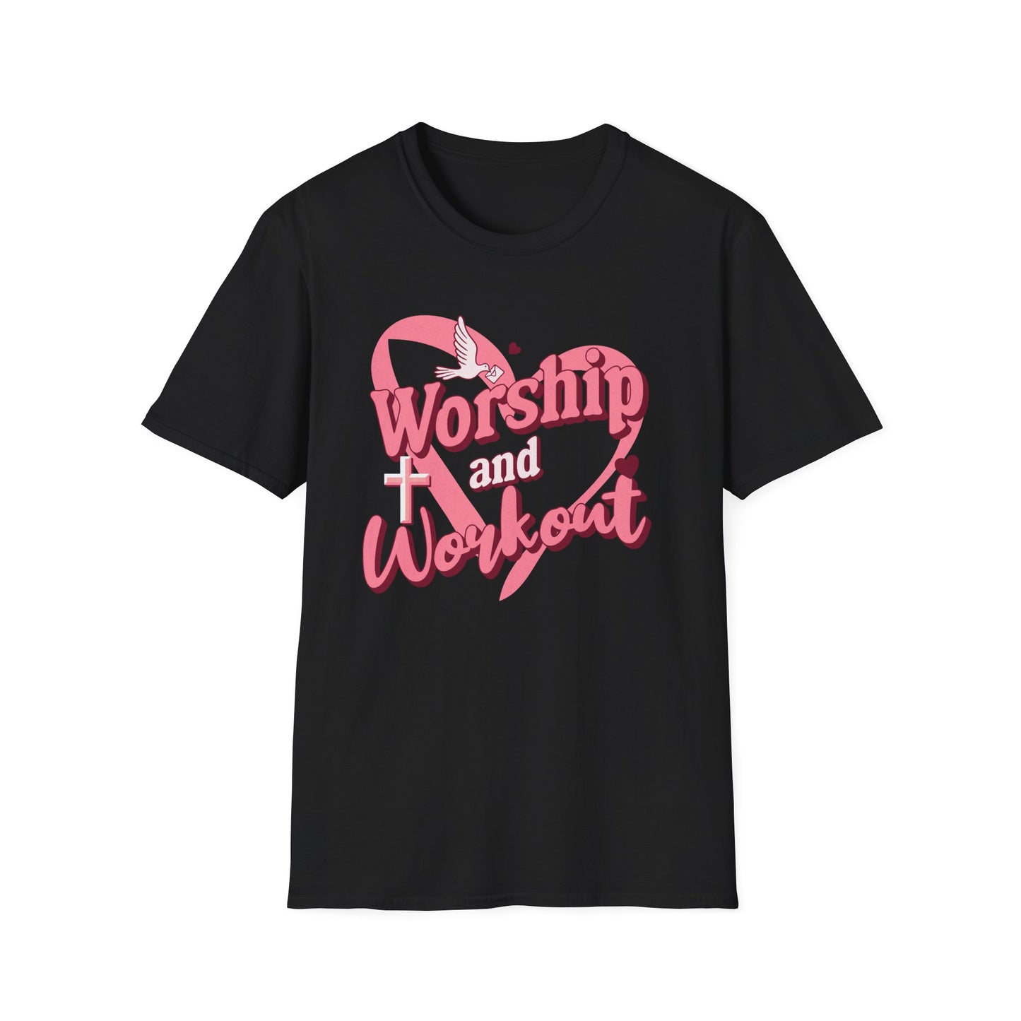 Workout & Worship - Faith-Based Fitness T-Shirt 2