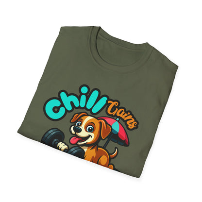 Chill Gains of Workout & Worship - Faith-Based Fitness T-Shirt 2