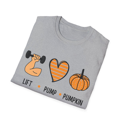 Fall Fitness T-Shirt - Lift Pump Pumpkin Spice Design