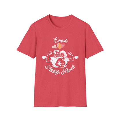 Fit Over 40 Muscle Couple Midlife Softstyle T-Shirt