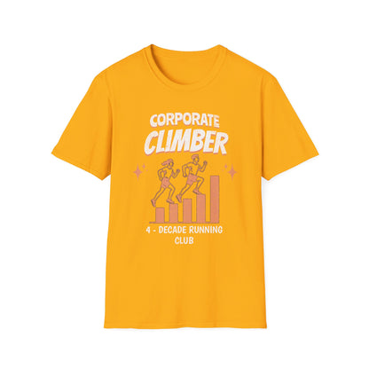 Fit-over 40 Corporate Climber Running Club T-Shirt Design