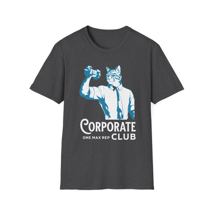 Unisex T-Shirt Powerlifting Corporate Cats 1 Rep Max Club