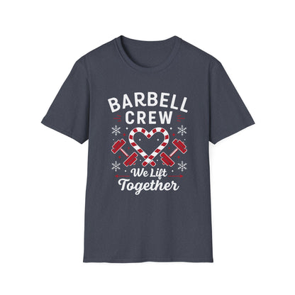 Christmas Barbell Crew Fitness T-shirt