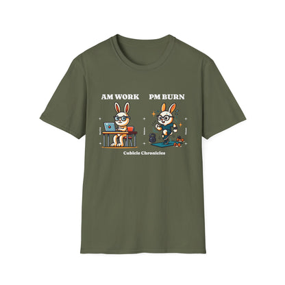 Corporate Fitness T-Shirt - HIIT AM Work PM Burn