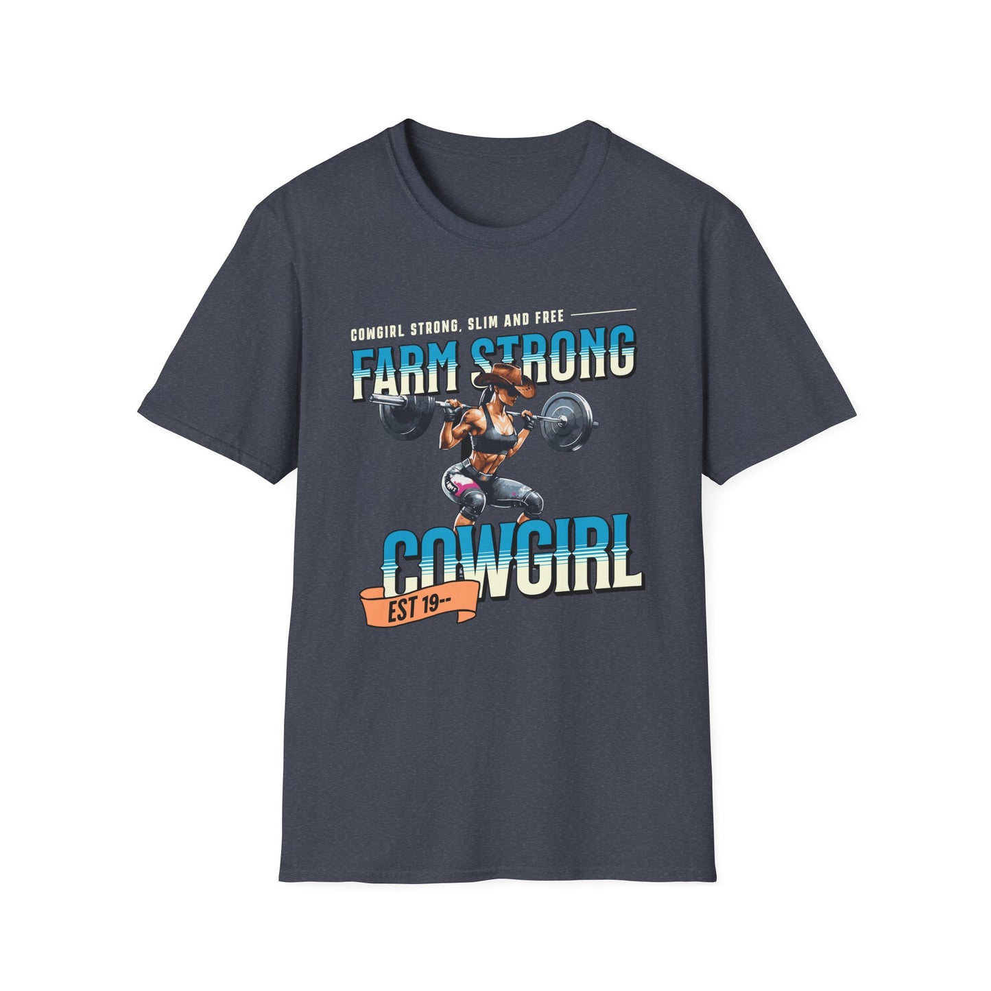 Farm-strong Cowgirl Powerlifting T-Shirt