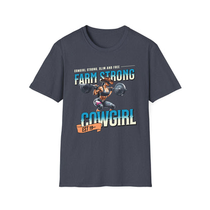 Farm-strong Cowgirl Powerlifting T-Shirt