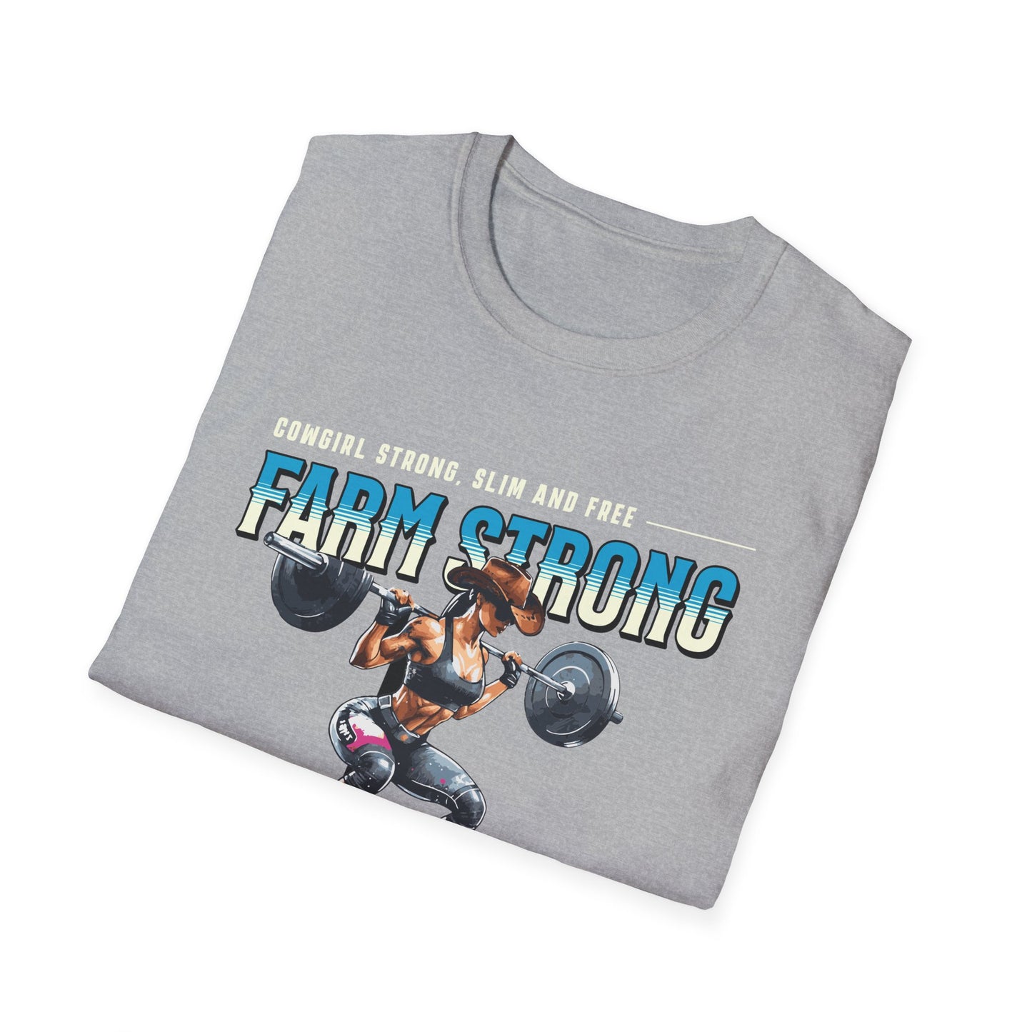 Farm-strong Cowgirl Powerlifting T-Shirt