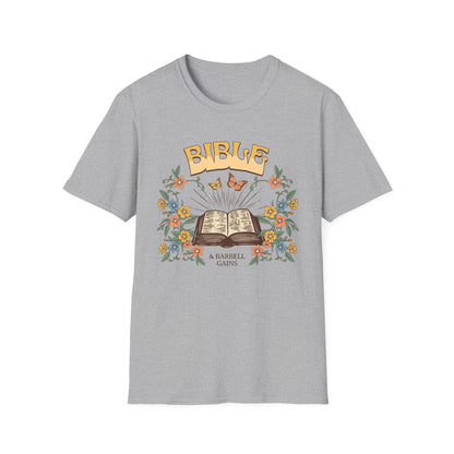 Faith-Based Fitness T-Shirt - Bible & Barbell Gains