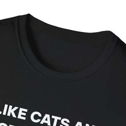 I Like Cats and Protein Shakes Fitness T-shirt