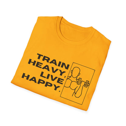 Train Heavy Live Happy Gym T-shirt