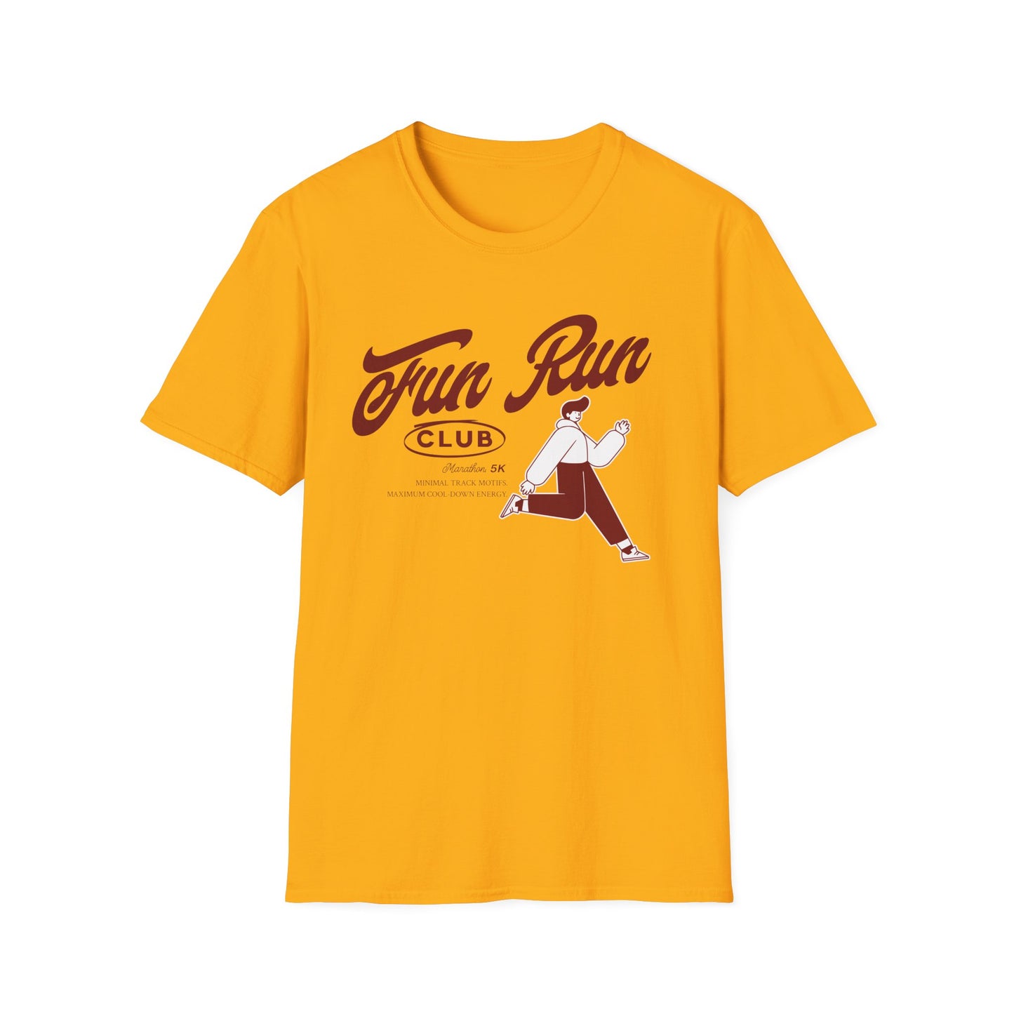 Running Marathon 5K Club - Genz Millenial Fitness T-Shirt