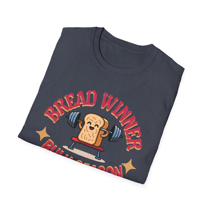 Powerlifting Humour Bread Winner Unisex T-Shirt - Genz Millenial Fitness Apparel