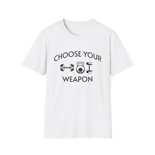 Choose Your Weapon - Fit-Over-40 Fitness T-Shirt