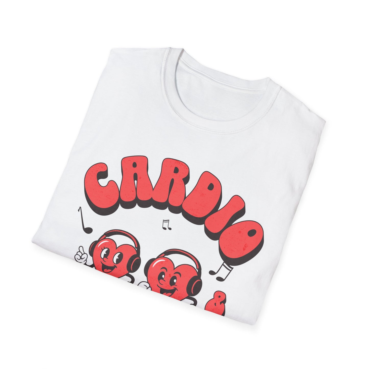 Fitness Running Cardio Karaoke Unisex T-Shirt Fit-over 40 Couples