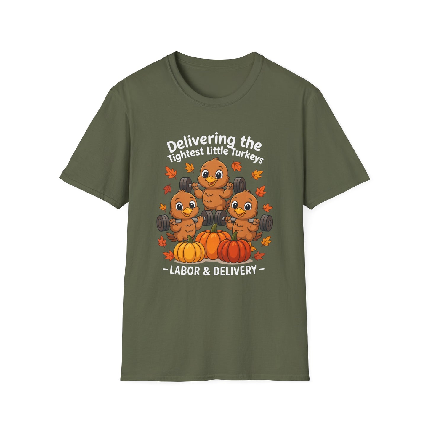 Delivering Tightest Little Turkeys Fall Fitness T-shirt