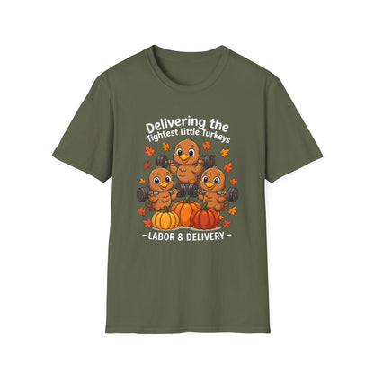 Delivering Tightest Little Turkeys Fall Fitness T-shirt