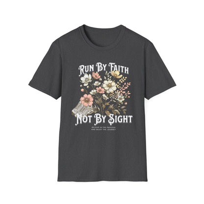 Running Run By Faith - Fitness T-Shirt