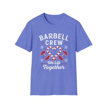Christmas Barbell Crew Fitness T-shirt