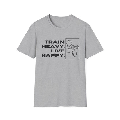 Train Heavy Live Happy Gym T-shirt