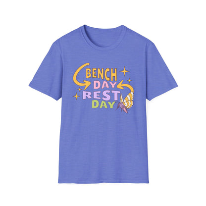 Powerlifting Bench Day Rest Day Genz Millenial Fitness T-Shirt