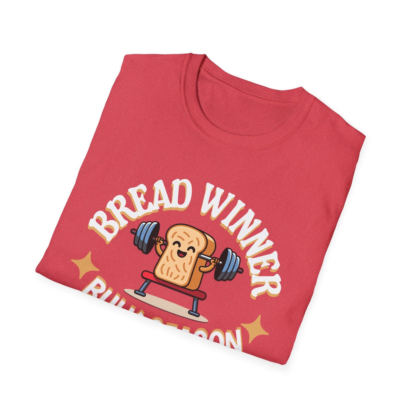 Powerlifting Humour Bread Winner Unisex T-Shirt - Genz Millenial Fitness Apparel