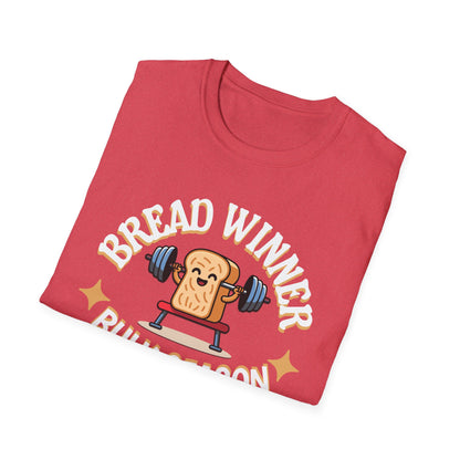 Powerlifting Humour Bread Winner Unisex T-Shirt - Genz Millenial Fitness Apparel