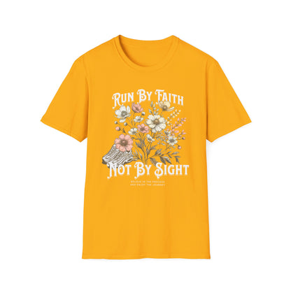 Running Run By Faith - Fitness T-Shirt