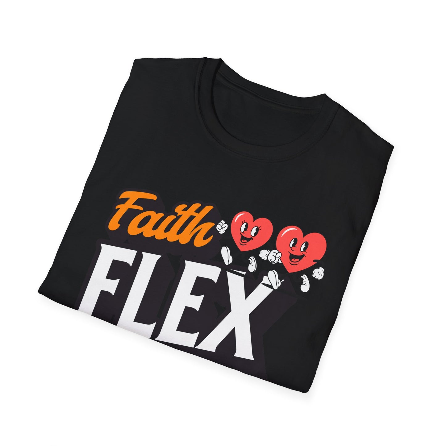 Couples Fitness Running T-Shirt - Faith Flex Forever Unisex Softstyle