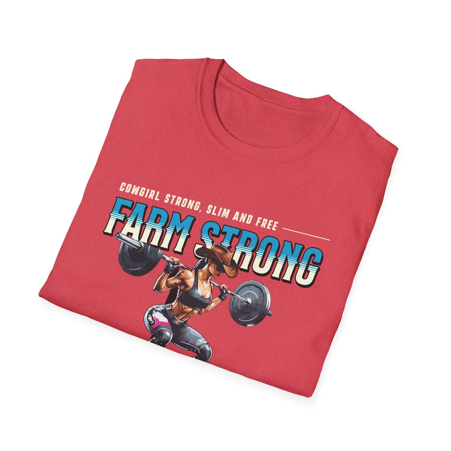 Farm-strong Cowgirl Powerlifting T-Shirt