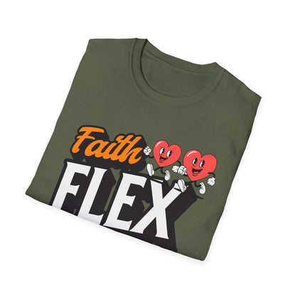 Couples Fitness Running T-Shirt - Faith Flex Forever Unisex Softstyle