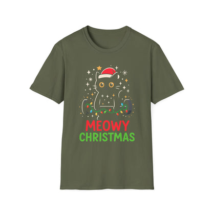 Christmas Cat Fitness T-shirt