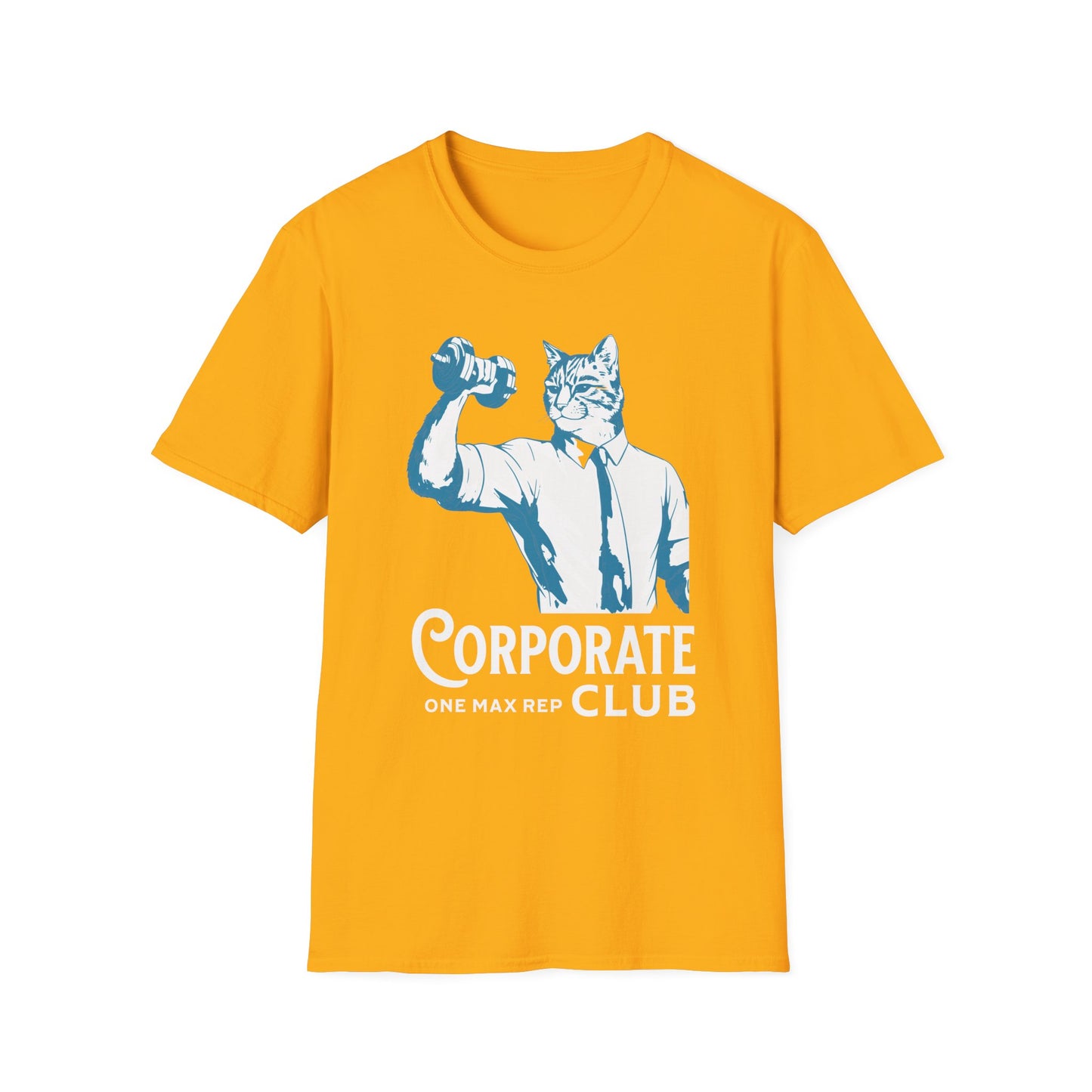 Unisex T-Shirt Powerlifting Corporate Cats 1 Rep Max Club
