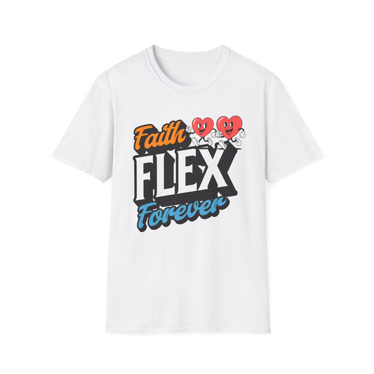 Couples Fitness Running T-Shirt - Faith Flex Forever Unisex Softstyle