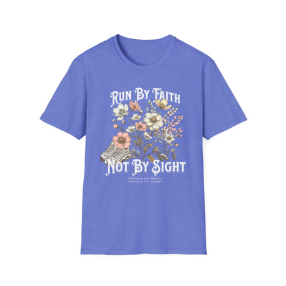 Running Run By Faith - Fitness T-Shirt