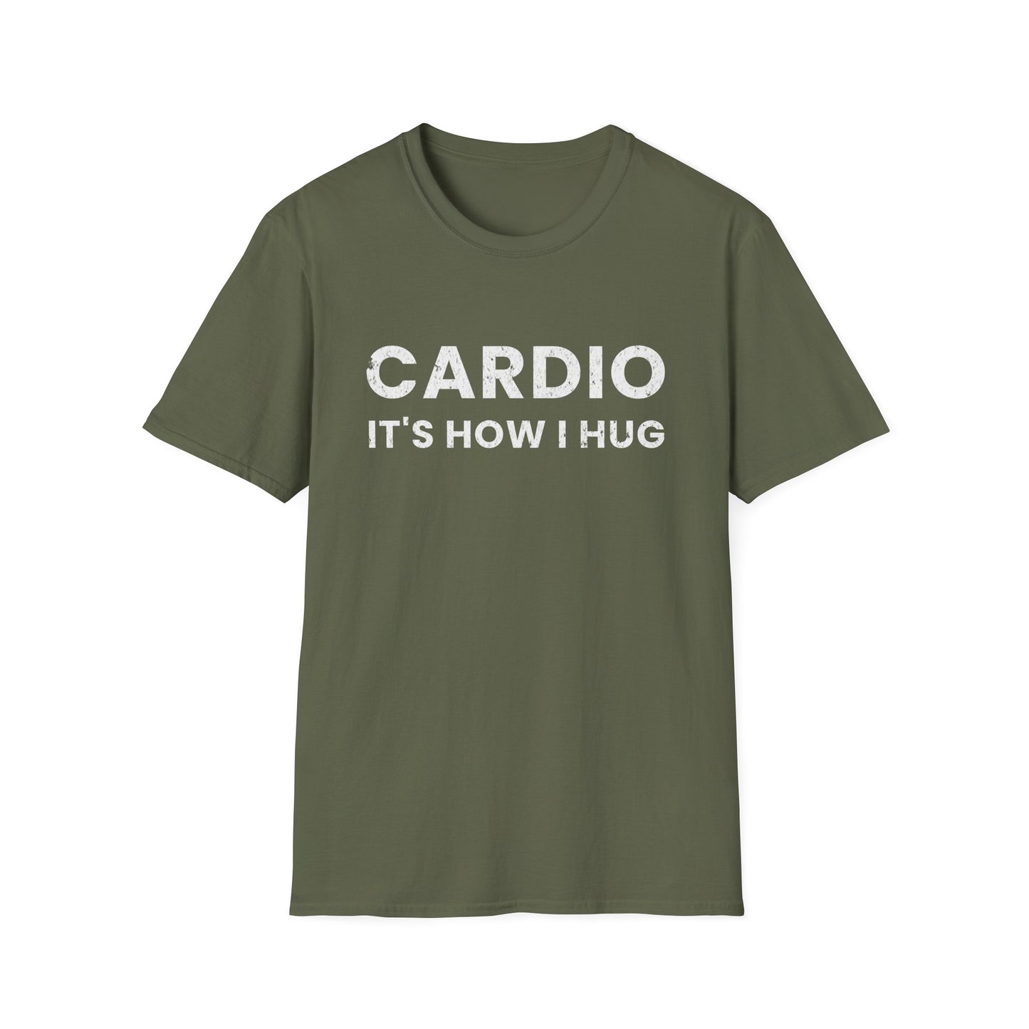 Fitness T-Shirt - Cardio is How I Hug Workout Tee