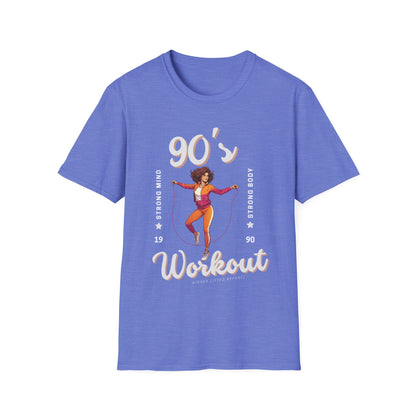90's Workout Strong Mind Strong Body Gym T-shirt