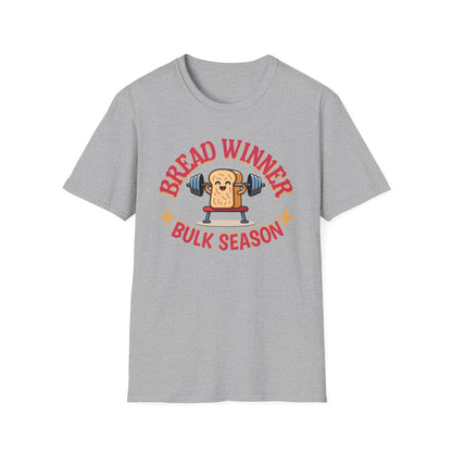 Powerlifting Humour Bread Winner Unisex T-Shirt - Genz Millenial Fitness Apparel