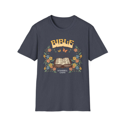 Faith-Based Fitness T-Shirt - Bible & Barbell Gains