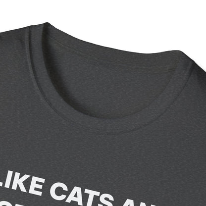 I Like Cats and Protein Shakes Fitness T-shirt