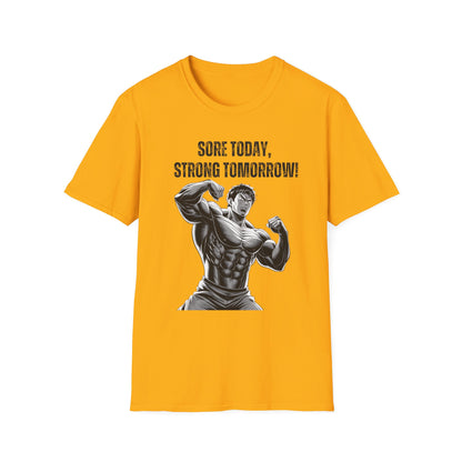 Sore Today Strong Tomorrow Gym Black & White T-Shirt