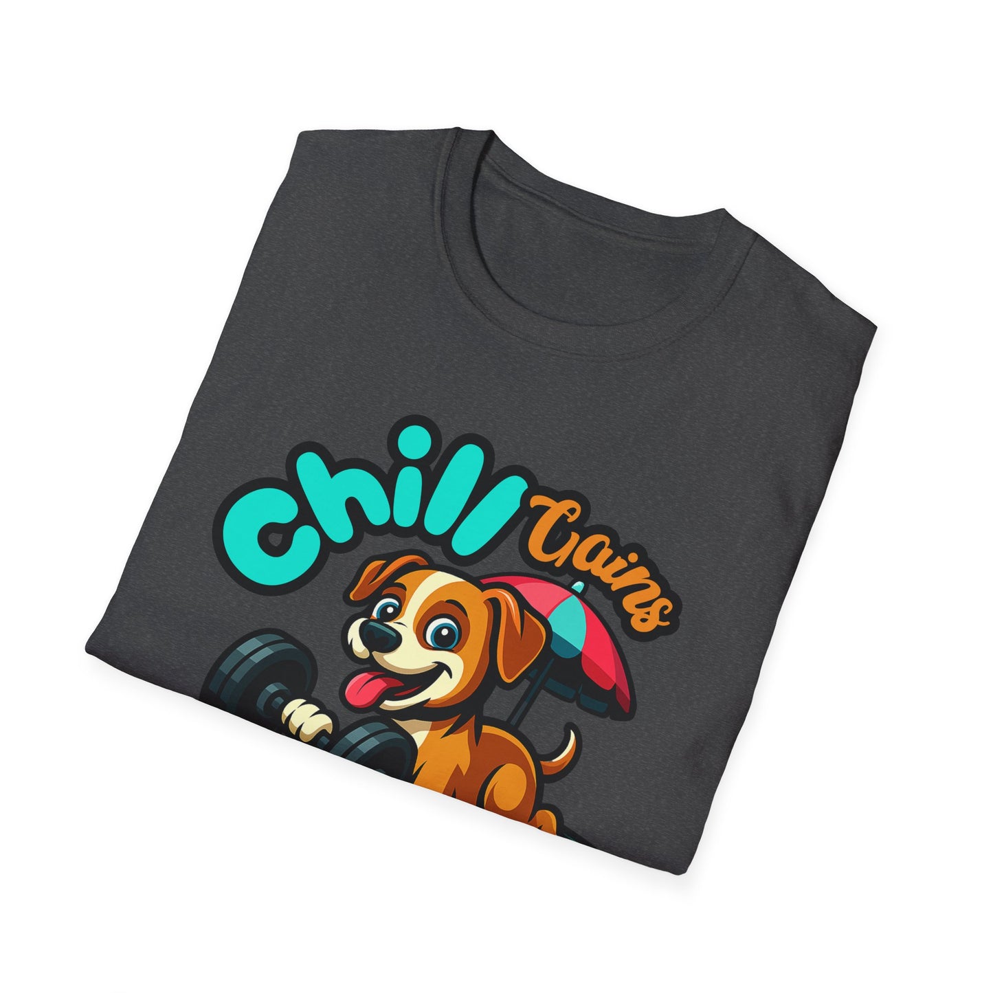 Chill Gains of Workout & Worship - Faith-Based Fitness T-Shirt 2