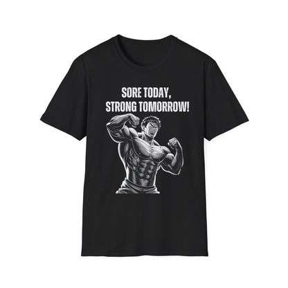 Sore Today Strong Tomorrow Gym Black & White T-Shirt