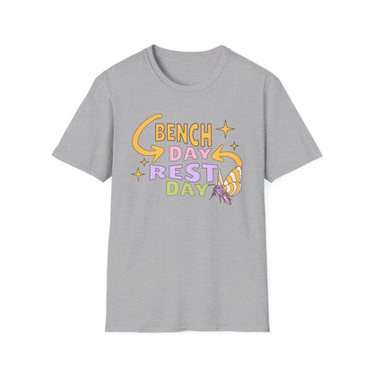 Powerlifting Bench Day Rest Day Genz Millenial Fitness T-Shirt
