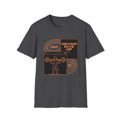 Never Give Up Est. 2025 Gym T-shirt