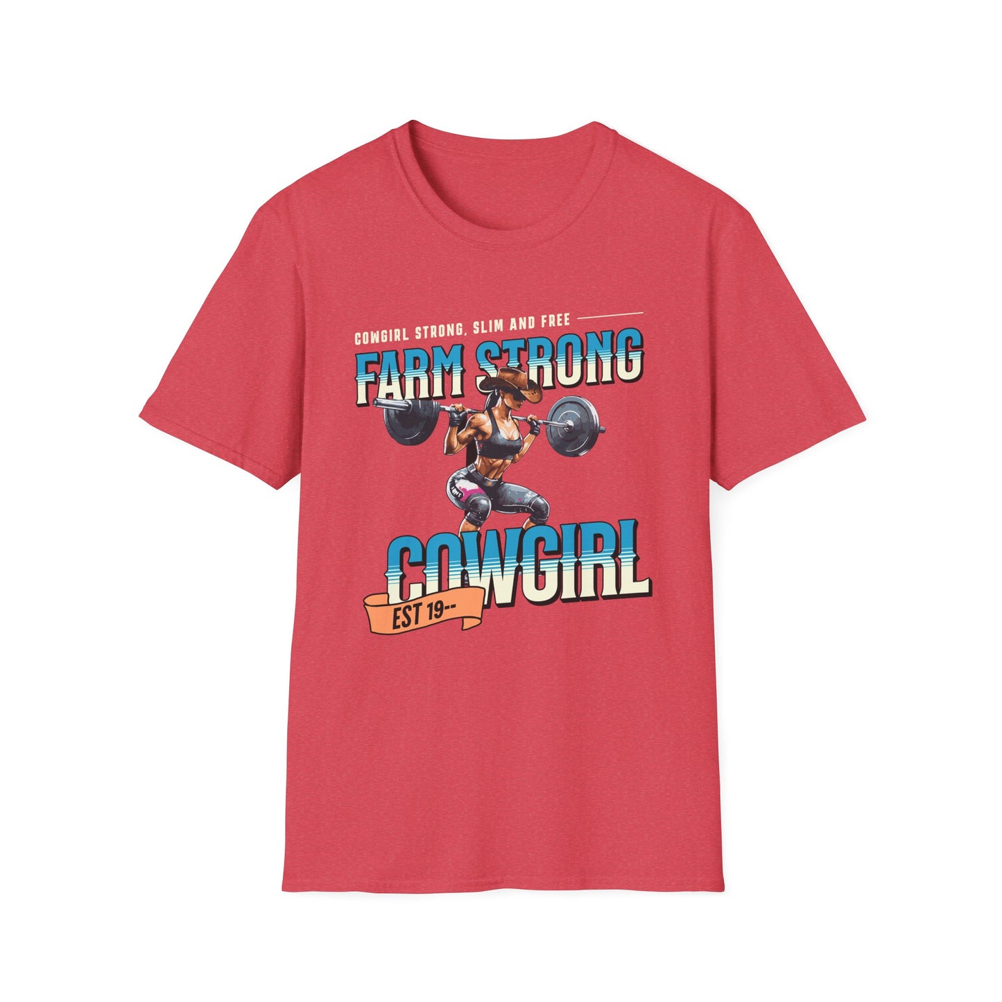 Farm-strong Cowgirl Powerlifting T-Shirt