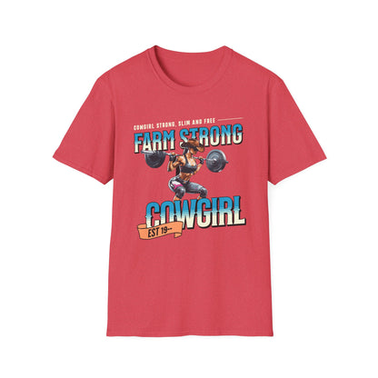Farm-strong Cowgirl Powerlifting T-Shirt