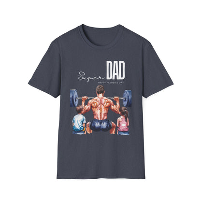 Super Dad Happy Father's Day Gym T-shirt