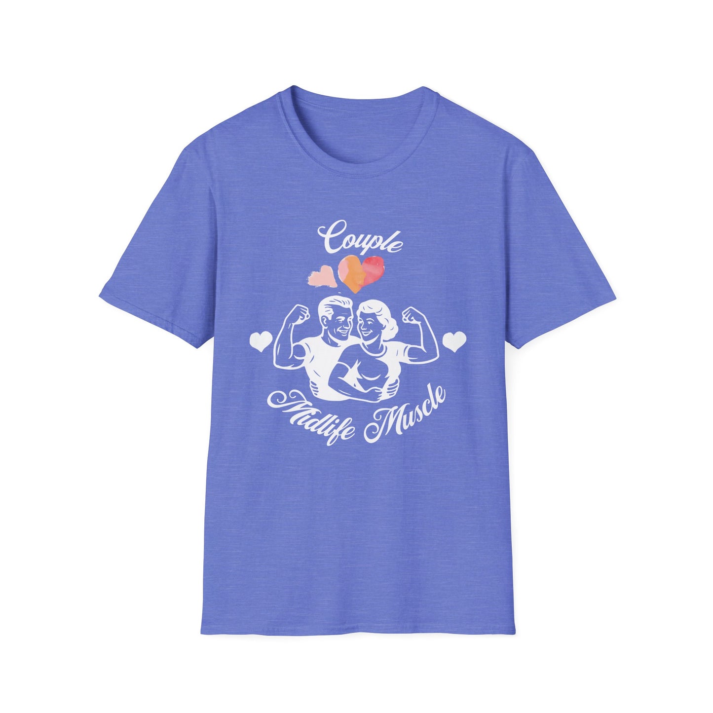 Fit Over 40 Muscle Couple Midlife Softstyle T-Shirt