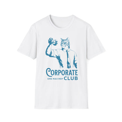 Unisex T-Shirt Powerlifting Corporate Cats 1 Rep Max Club
